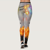 Leggings Zozobra Père Noël Fe, NM Gloom Away ! Brûle-Le ! (Dos)