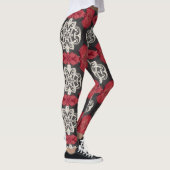 Leggings zwart, wit, rood (Rechts)