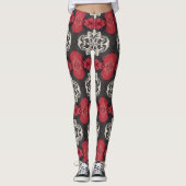 Leggings zwart, wit, rood (Voorkant)