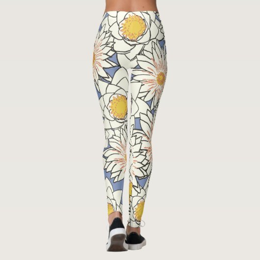 leggings zzzle , de grote bloemen van vrouwen (Achterkant)