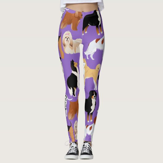Leggins met honden leggings (Voorkant)