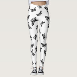 Leggins Moths Pattern Leggings