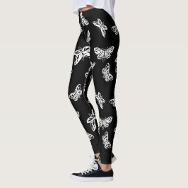 Leggins Moths Pattern Leggings