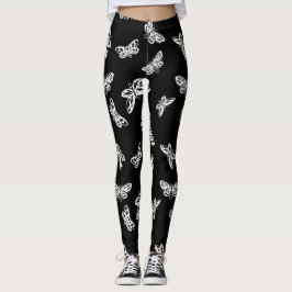Leggins Moths Pattern Leggings