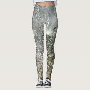 Leggins paardenbloem met waterdruppels leggings