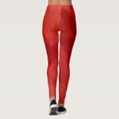 Leggins rode papaver leggings (Achterkant)