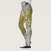 Leggins witte en gele bloem leggings (Links)