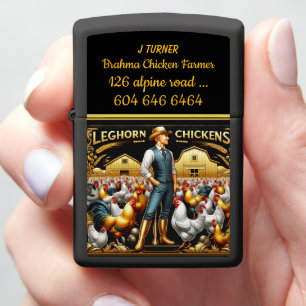Leghorn boeren groeien een levendige kudde