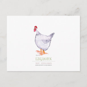 LEGHORN HEN, tony fernandes Briefkaart
