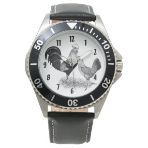 Leghorns Production Brown kippen Horloge