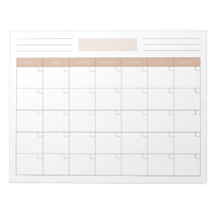 Legiant, zwart-wit, maandroosterpaneel notitieblok