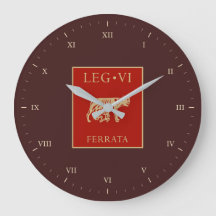 Legio VI Ferrata Vexillum met Romeinse cijfers