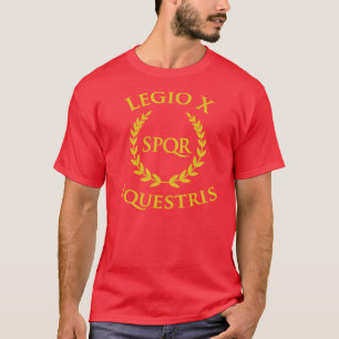 Legio X Equestris Red met Gold T-shirt