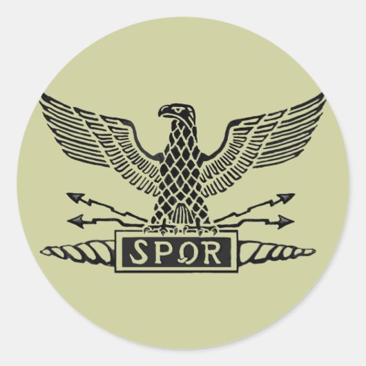 Legion Eagle Ronde Sticker (Voorkant)