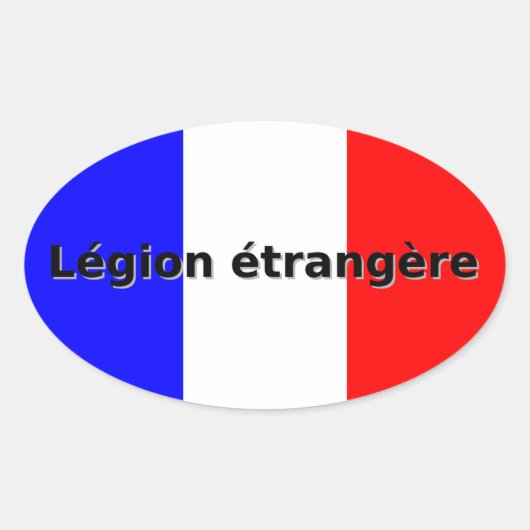 Legion etrangere ovale sticker (Voorkant)
