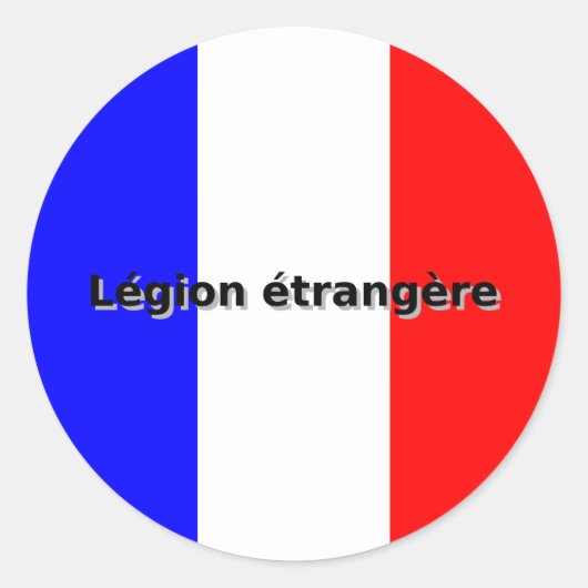 Legion etrangere ronde sticker (Voorkant)
