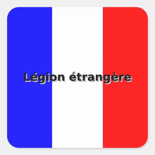 Legion etrangere vierkante sticker (Voorkant)