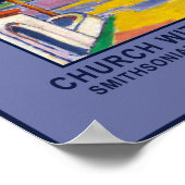 L'église Carl Newman avec affiche du musée du Cèdr (Coin)