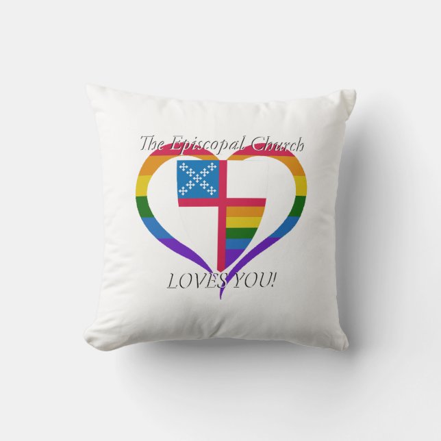 L'Église épiscopale vous aime Coussin (Recto)