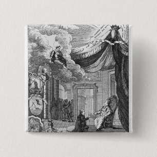 legoir verslag aan Louis XVI Vierkante Button 5,1 Cm