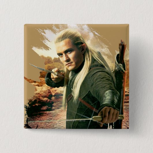 LEGOLAS GREENLEAF™ Graphic 2 Vierkante Button 5,1 Cm (Voorkant)