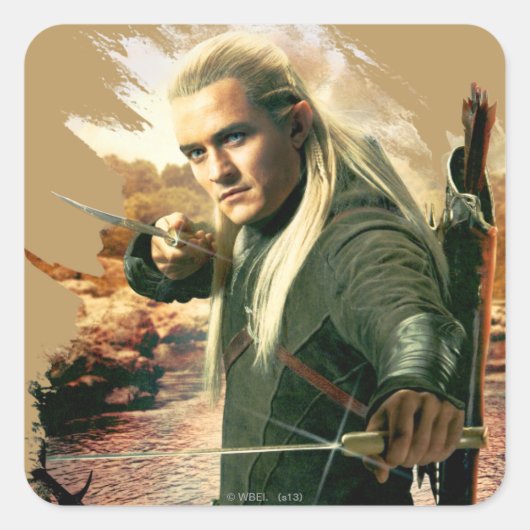 LEGOLAS GREENLEAF™ Graphic 2 Vierkante Sticker (Voorkant)