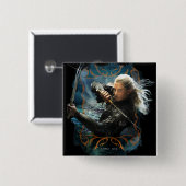 LEGOLAS GREENLEAF™ Graphic Vierkante Button 5,1 Cm (Voorkant /achterkant)