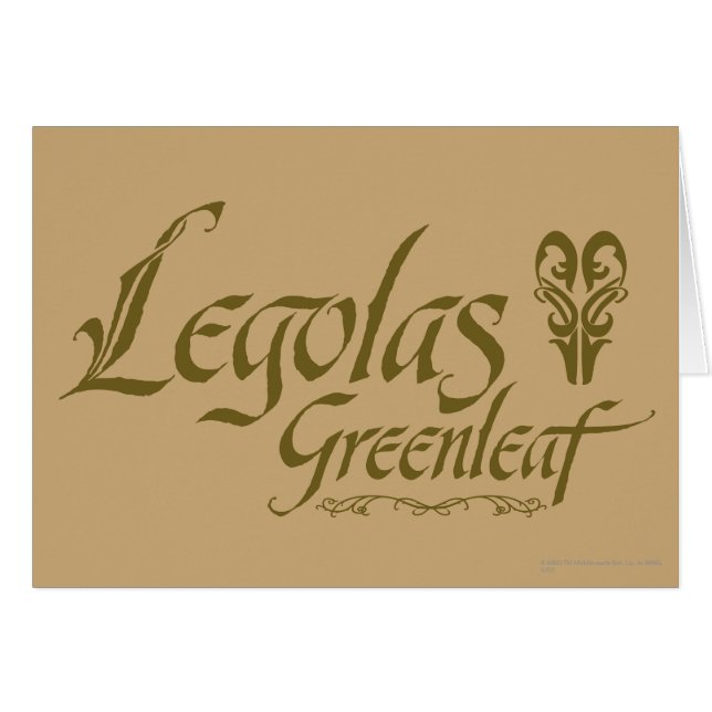 LEGOLAS GREENLEAF™-naam (Voorkant Horizontaal)