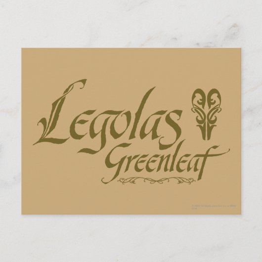 LEGOLAS GREENLEAF™-naam Briefkaart (Voorkant)