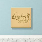 LEGOLAS GREENLEAF™-naam Canvas Afdruk (Insitu (Houten vloer))