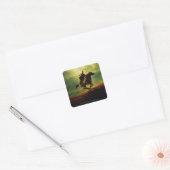 LEGOLAS GREENLEAF™ op paard Vierkante Sticker (Envelop)