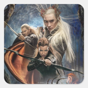 LEGOLAS GREENLEAF™, TAURIEL™ en Thranduil Vierkante Sticker