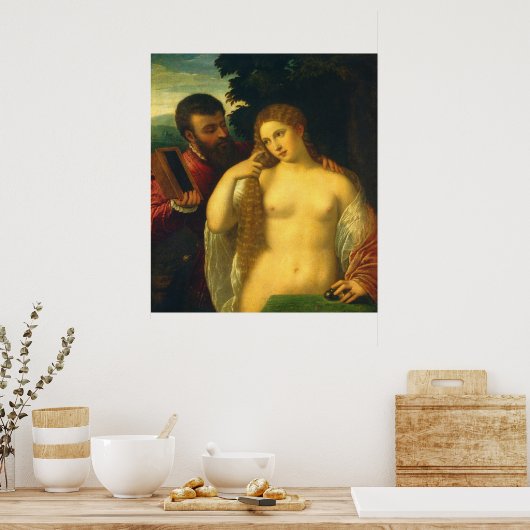 Legory of Love - Titian Fine Art Poster (Keuken)