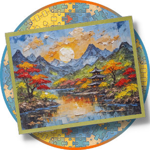 LEGPUZZEL - Japans Landschap - Digitale Kunst