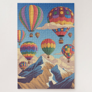 Legpuzzel met hete luchtballonnen