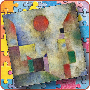 LEGPUZZEL - "Rode ballon" -Paul Klee Kunst 20x30