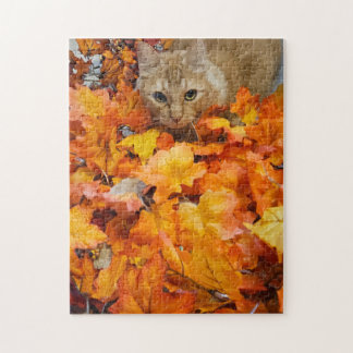 Legpuzzel 'Spelen in de bladeren', 28 x 35,5 cm, 2