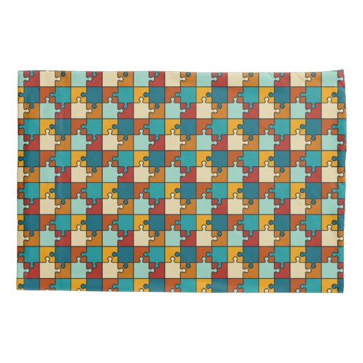 legpuzzel stukjes Patroon Kussensloop (Achterkant)