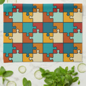 legpuzzel stukjes Patroon Theedoek (Gevouwen)