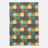 legpuzzel stukjes Patroon Theedoek (Verticaal)