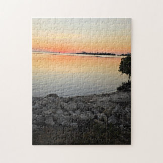 Legpuzzel Zonsondergang Rotsachtige Kust