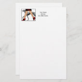 Legs Art Deco Women Greyhound Whippet Dog R Briefpapier (Voorkant / Achterkant)