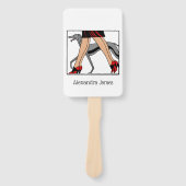 Legs Art Deco Women Greyhound Whippet Dog R Handwaaier (Voorkant)