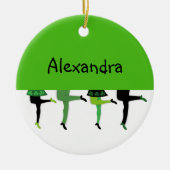 Legs Comical van de Ierse Stepdancers Keramisch Ornament (Voorkant)