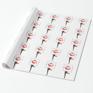 Legs en kus cadeaupapier