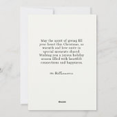 Legs Tree Merry Christmas Holiday Card Feestdagenkaart (Achterkant)