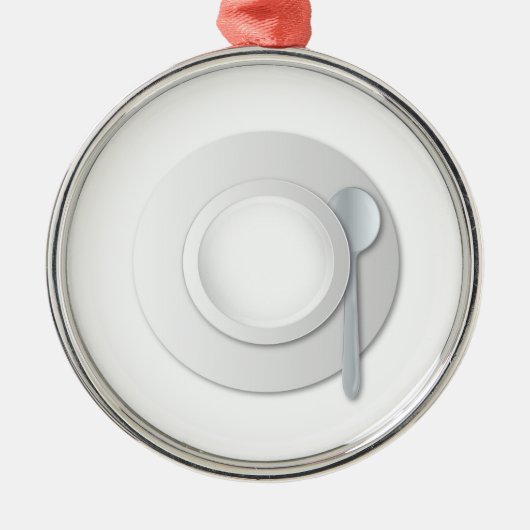 Legty Soup Bowl Metalen Ornament (Voorkant)