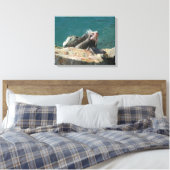 Leguaan op St. Thomas Canvas Afdruk (Insitu (Slaapkamer))