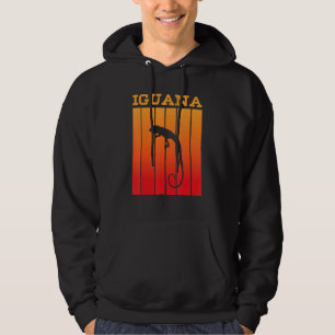 Leguaan Schaduw Silhouet Bij Zonsondergang Hoodie