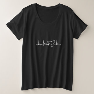 leguanen hartslag grote maat t-shirt